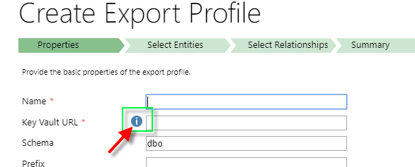 Create Export Profile