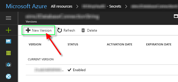 New Version of the Secret in Dynamics 365