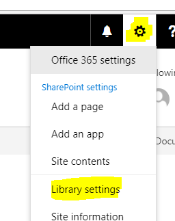 Library Settings in SharePoint