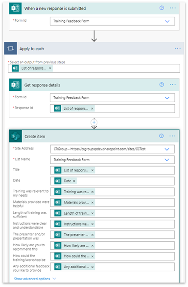 Store MS Forms Responses in SharePoint Lists