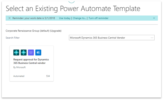 Power Automate Template